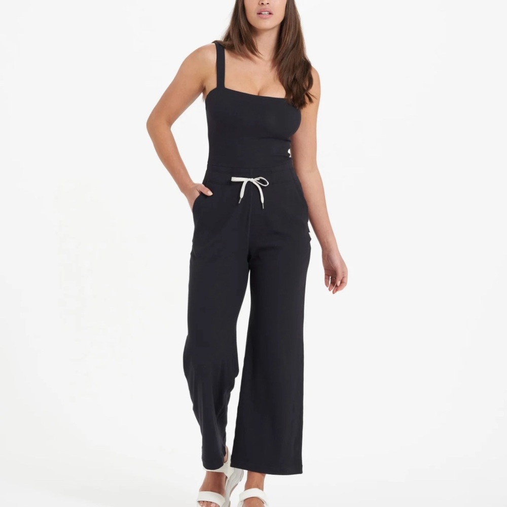 Black Vuori Pose Jumpsuit